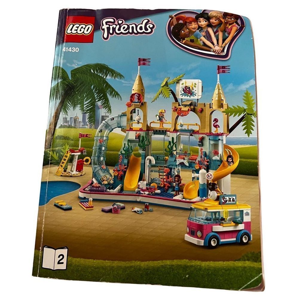 Lego Friends 41430 Summer Fun Waterpark‎ Instruction Book 2 Only Replacement